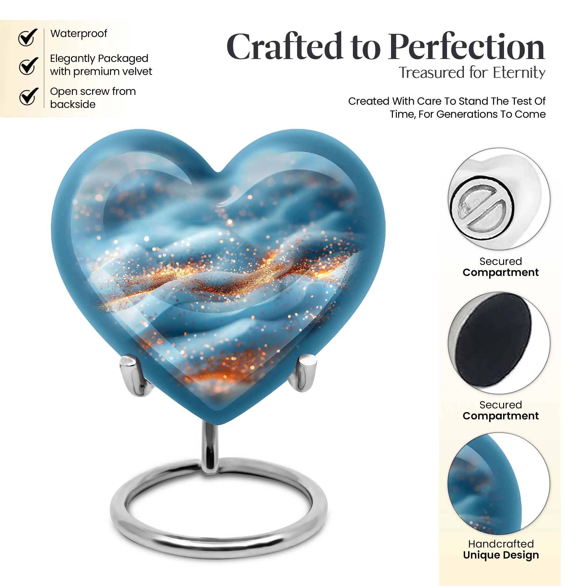 Vibrant Swirl Cremation Tribute - Honouring Male Dad Legacy