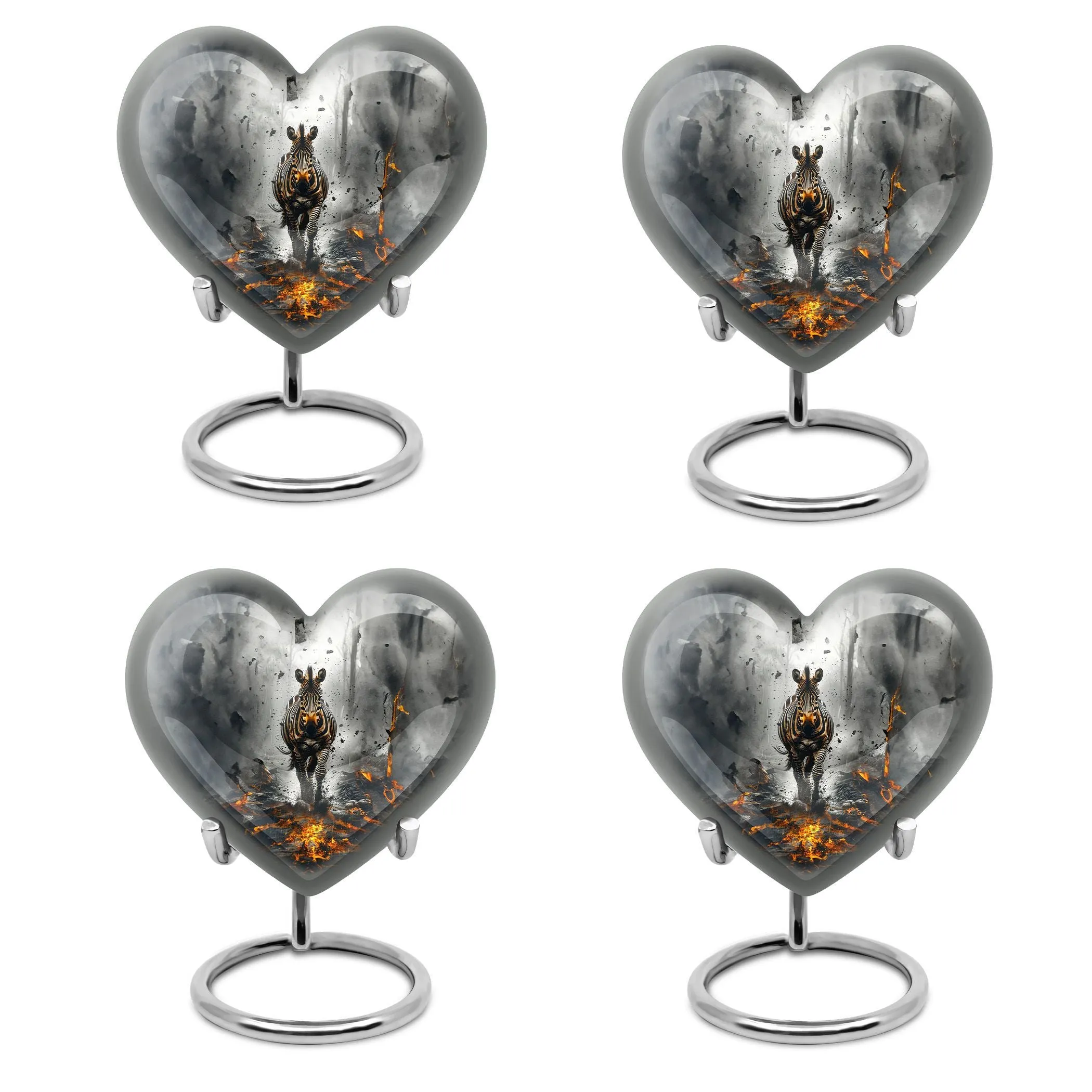 Zebra Charming Remembrance Cremation Urn - A Loving Tribute