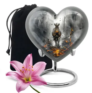 Zebra Charming Remembrance Cremation Urn - A Loving Tribute