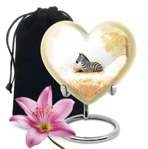 Zebra Cremation Urn: An Adorable Heart-Felt Tribute