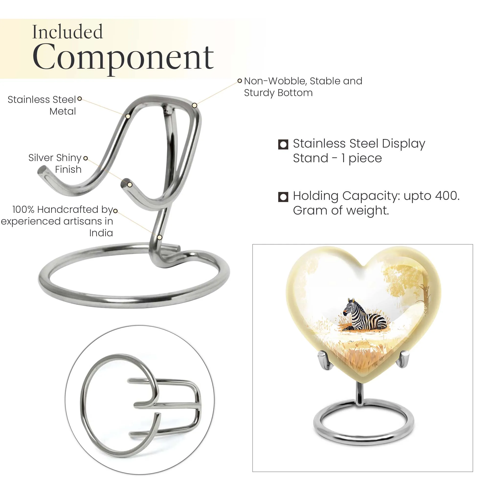Zebra Cremation Urn: An Adorable Heart-Felt Tribute