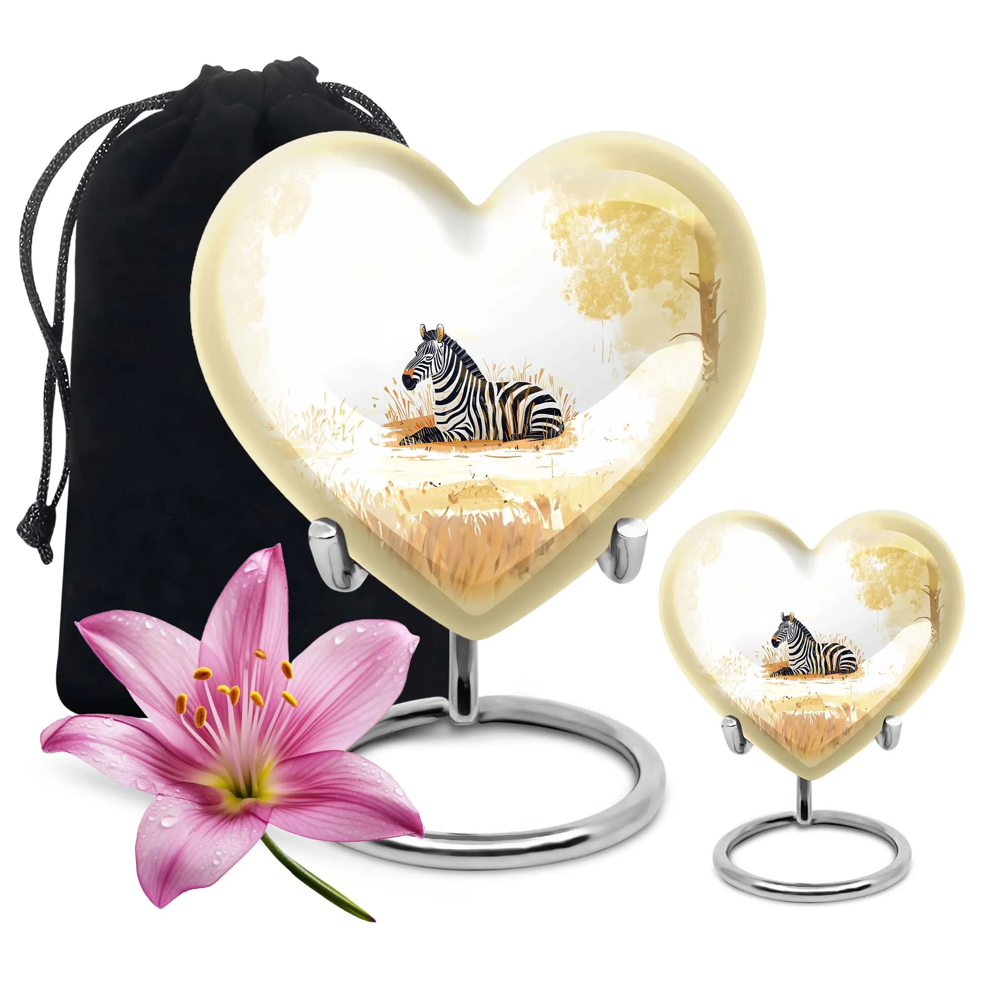 Zebra Cremation Urn: An Adorable Heart-Felt Tribute