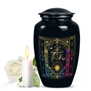 Zodiac Urn Abstract Themed Memorial Decorative Funeral Urn