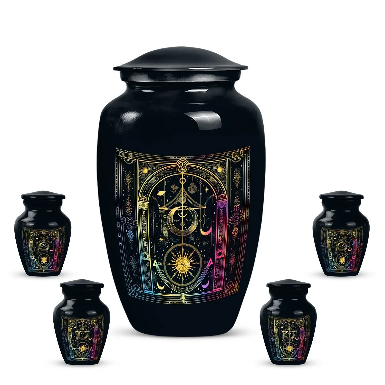 Zodiac Urn Abstract Themed Memorial Decorative Funeral Urn